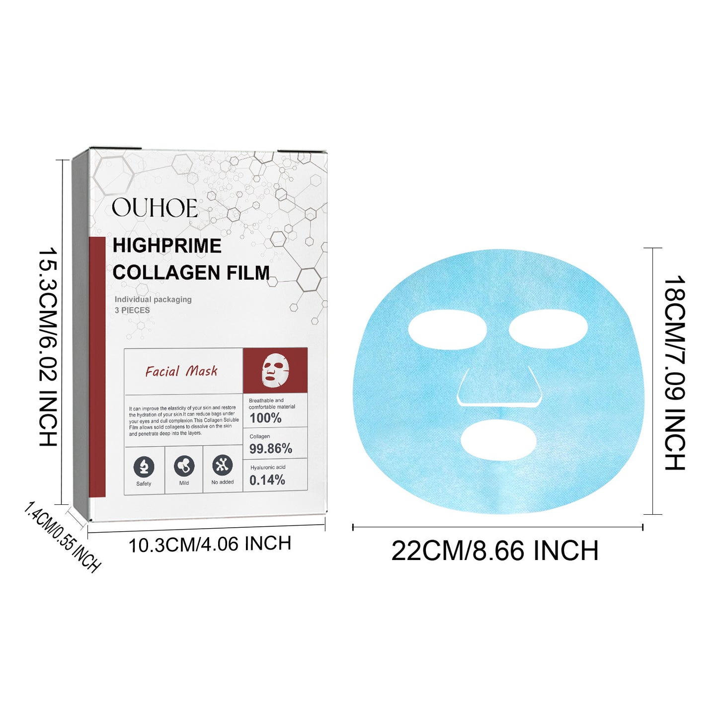 Collagen Mask Anti-wrinkle Anti-aging Fade Wrinkles Fine Lines Mask